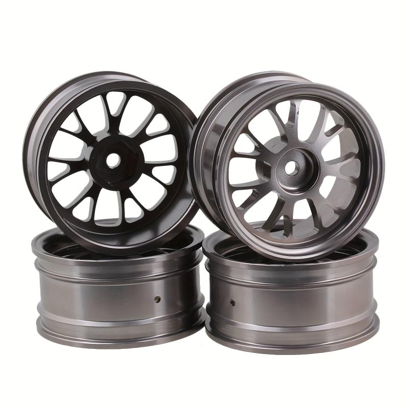 4pcs RC1 10 Flat Sports Car Drift Car Metal Wheel Frame Aluminum Alloy