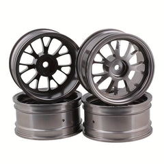 4pcs RC1 10 Flat Sports Car Drift Car Metal Wheel Frame Aluminum Alloy