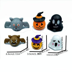 Kids Halloween Pull Back Car Toy Pumpkin Ghost Bat Small Gift