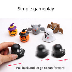 4pcs Pull Back Toy Car Halloween Pumpkin Ghost
