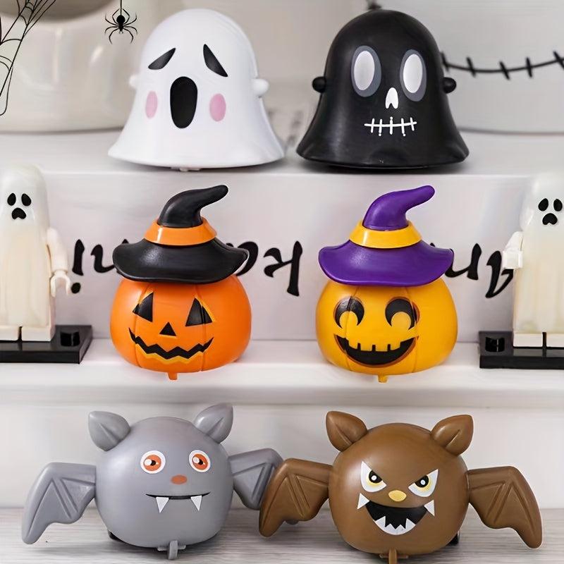 4pcs Pull Back Toy Car Halloween Pumpkin Ghost