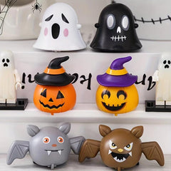4pcs Pull Back Toy Car Halloween Pumpkin Ghost