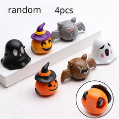 4pcs Pull Back Toy Car Halloween Pumpkin Ghost