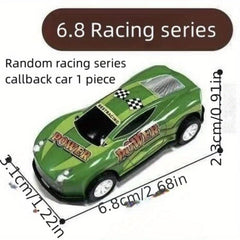 Mini Random Alloy Iron Pull back Car Graffiti Metal Racing Cars Children's Toy