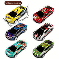 Mini Random Alloy Iron Pull back Car Graffiti Metal Racing Cars Children's Toy