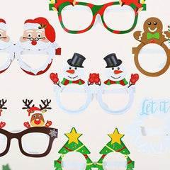 9pcs Festive Glasses For Christmas Birthdays Weddings Parties