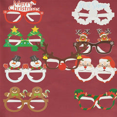 9pcs Festive Glasses For Christmas Birthdays Weddings Parties