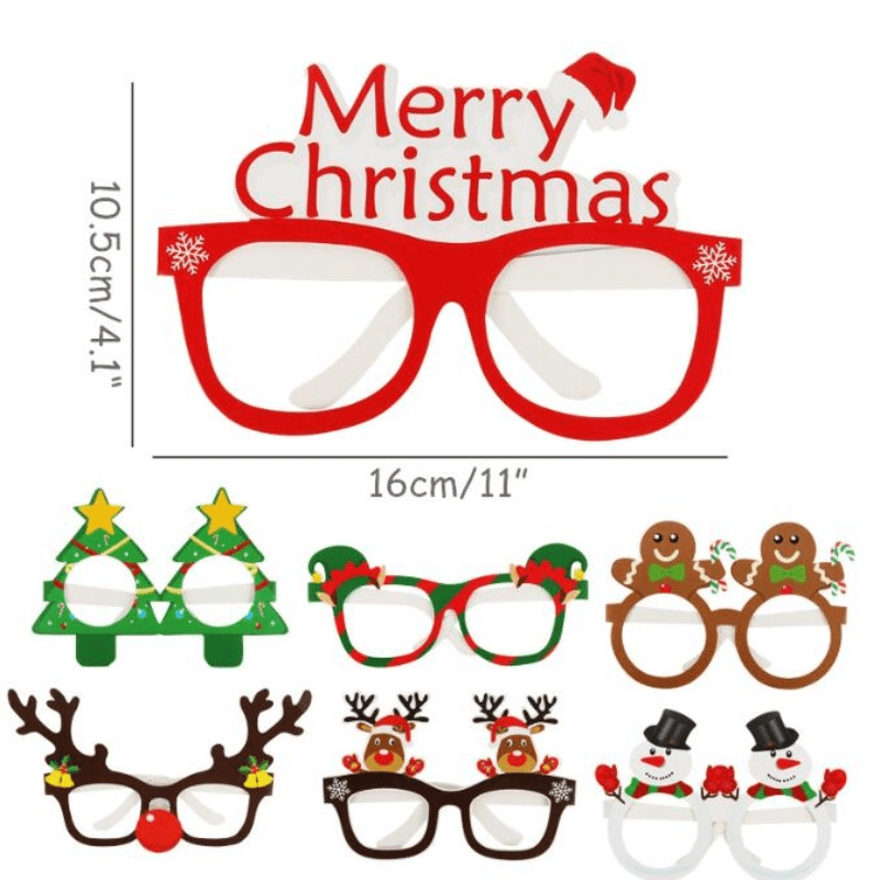 9pcs Festive Glasses For Christmas Birthdays Weddings Parties