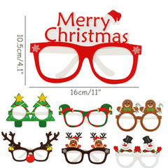 9pcs Festive Glasses For Christmas Birthdays Weddings Parties