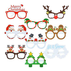 9pcs Festive Glasses For Christmas Birthdays Weddings Parties