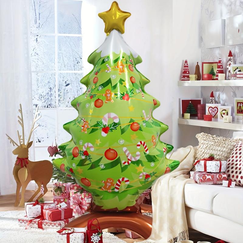 Large Standing Star Christmas Tree Foil Balloon Decoration