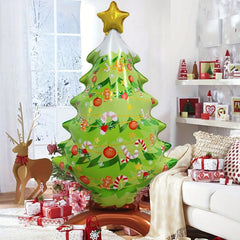 Large Standing Star Christmas Tree Foil Balloon Decoration