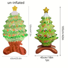 Large Standing Star Christmas Tree Foil Balloon Decoration