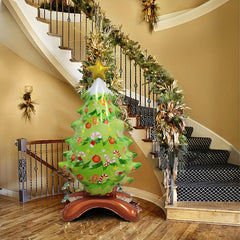 Large Standing Star Christmas Tree Foil Balloon Decoration