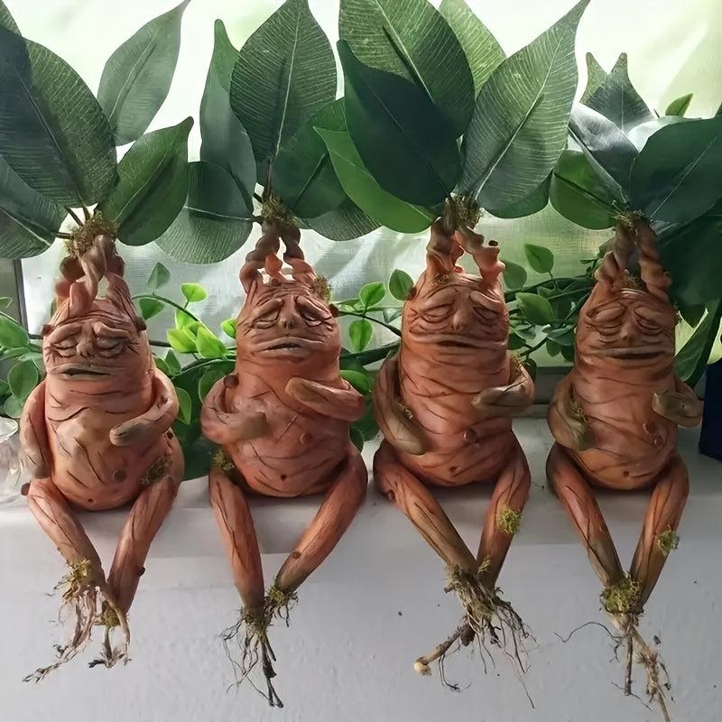 Mandrake Resin Statue Outdoor Decor Micro Landscape Ornament Gift