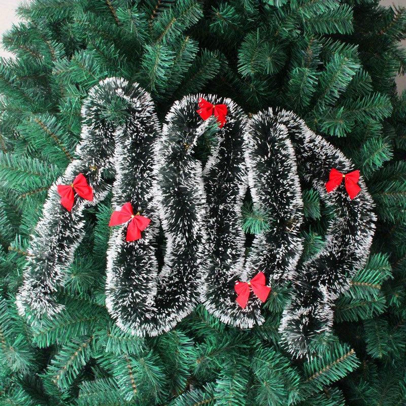 Christmas Rattan Green Snowflakes 8 Diameter Decoration