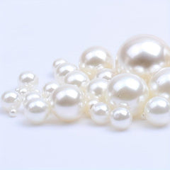 300pcs Mini Simulation Pearl Decoration Cream Pearls for Jewelry Making