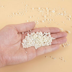 300pcs Mini Simulation Pearl Decoration Cream Pearls for Jewelry Making