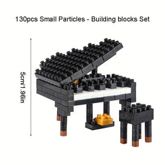 130pcs Piano Particle Building Blocks Toys DIY Puzzle Ornaments