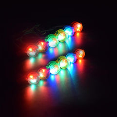 12pcs Plastic Colorful Whistles 3 Modes Glow In The Dark Fun Party Favors