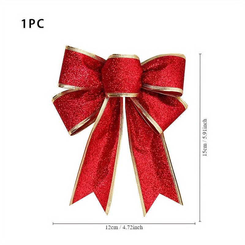 1pc Christmas Pendant Christmas Bow Ornament Decoration