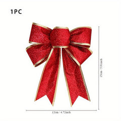 1pc Christmas Pendant Christmas Bow Ornament Decoration