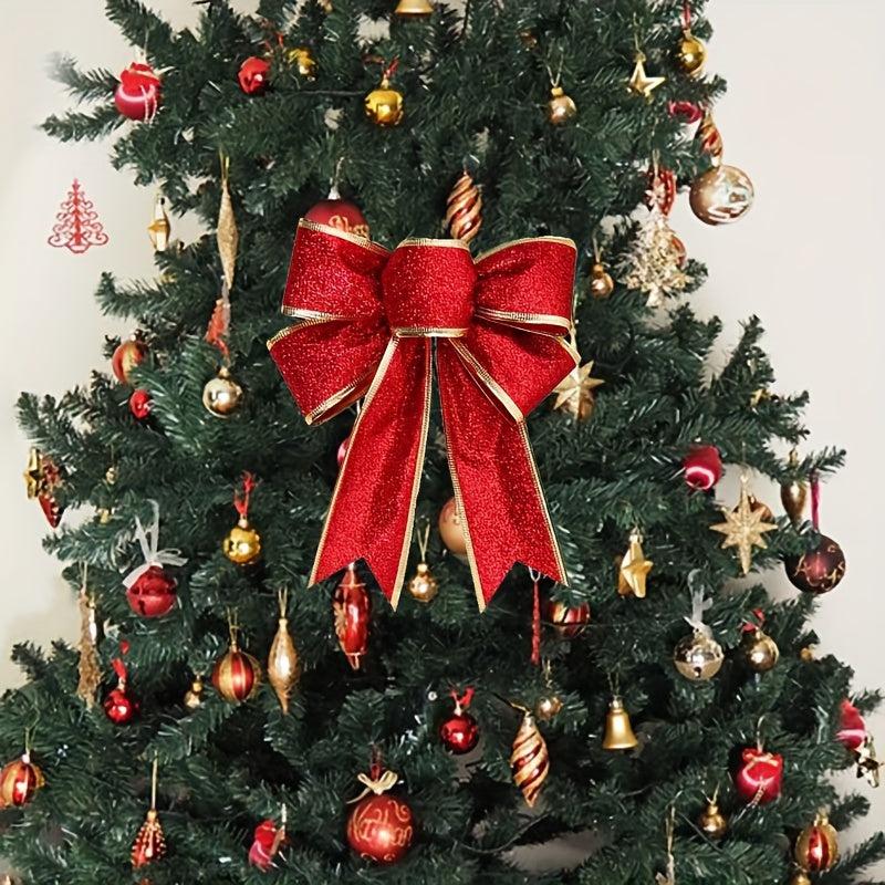 1pc Christmas Pendant Christmas Bow Ornament Decoration