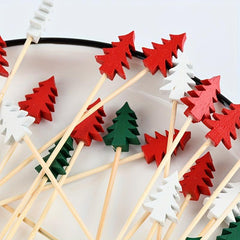 100pcs 11 Christmas Tree Bamboo Sticks for Party Supplies