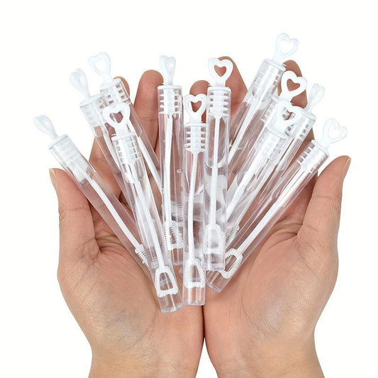 12pcs Love Heart Bubble Soap Bottles Wedding Party Favors