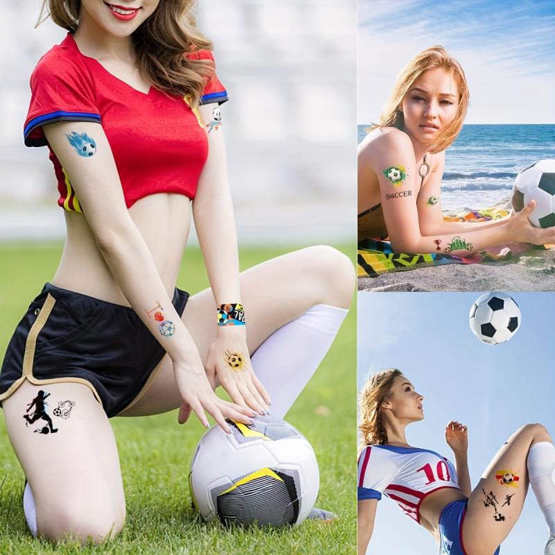 40pc Football Party Bag Fillers Keychains Whistles Tattoos Bracelets Favors