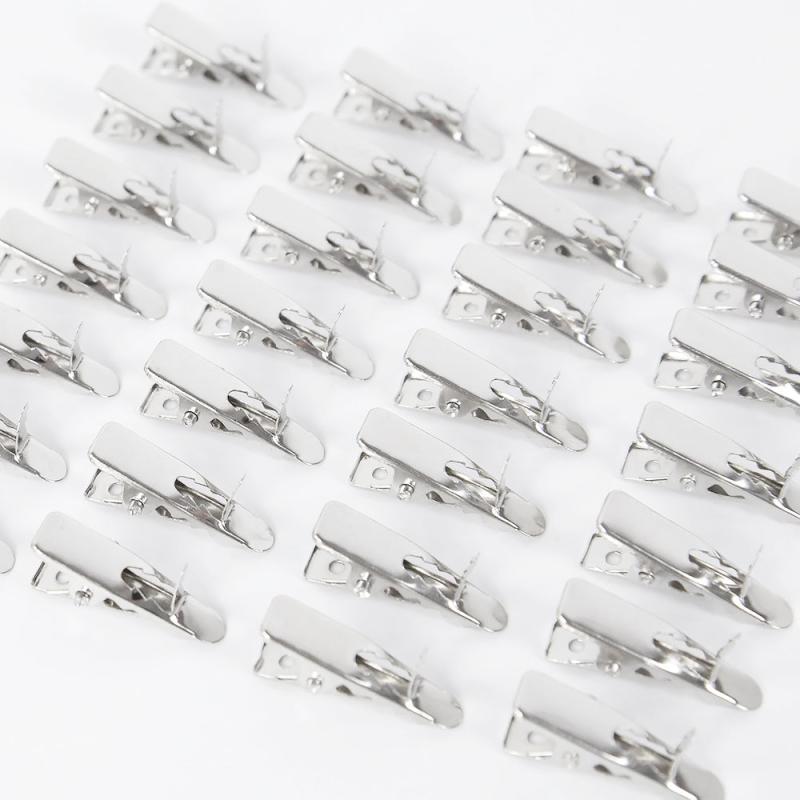 50pcs Mini Metal Clips Christmas Tree Flower Ornaments Fixed Clip