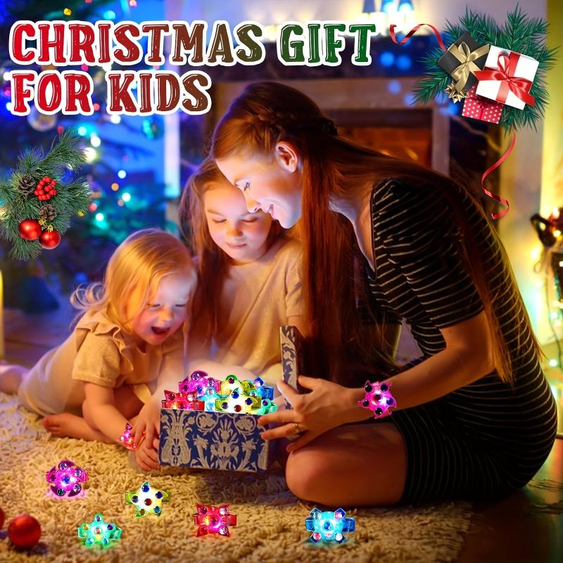 7pcs LED Light Up Fidget Spinner Bracelets Watches Party Favors
