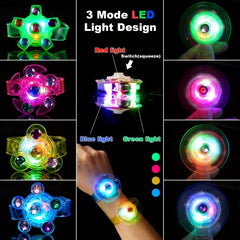 7pcs LED Light Up Fidget Spinner Bracelets Watches Party Favors