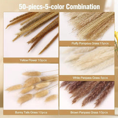 Pampas Grass Decor Brown Bunny Tails Reed Grass Boho Wedding