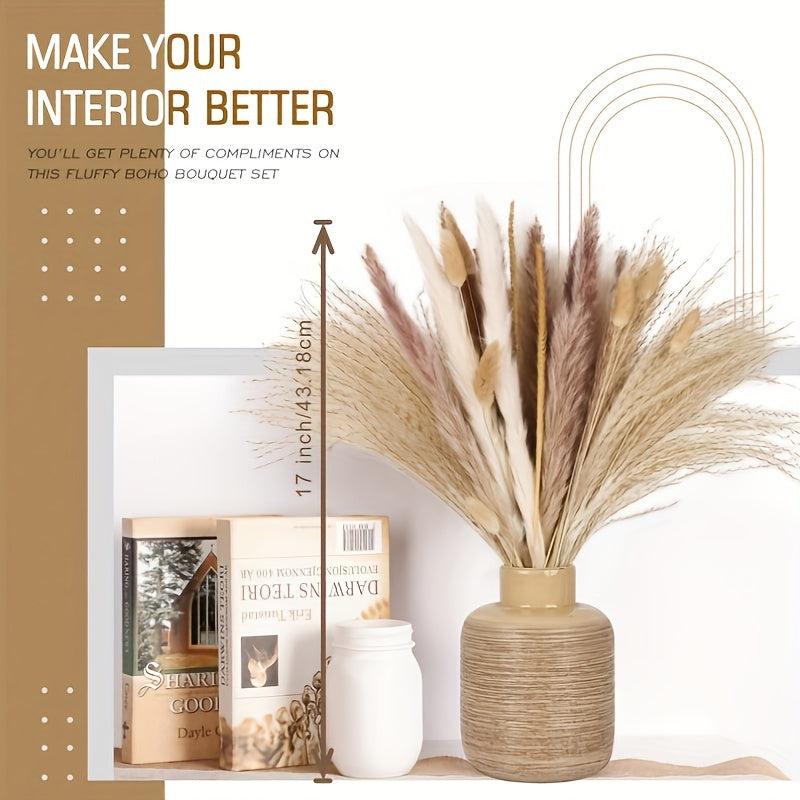 Pampas Grass Decor Brown Bunny Tails Reed Grass Boho Wedding