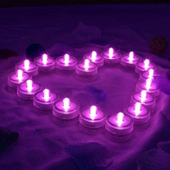 12PCS Submersible LED Lights Waterproof Tea Lights Underwater Light Pond&Fishing