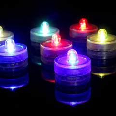 12PCS Submersible LED Lights Waterproof Tea Lights Underwater Light Pond&Fishing