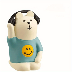 Cat Statue Retro Record Player Ornament