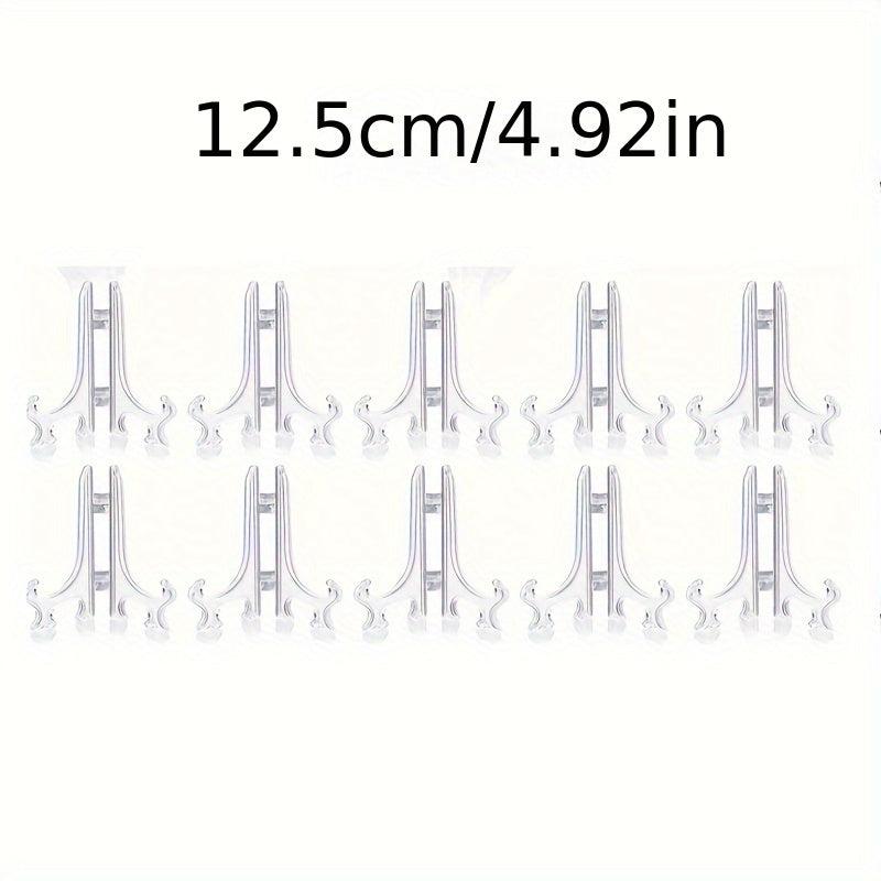 10pcs Mini Painting Stand Holder Plastic Plate Stand For Display