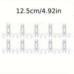 10pcs Mini Painting Stand Holder Plastic Plate Stand For Display
