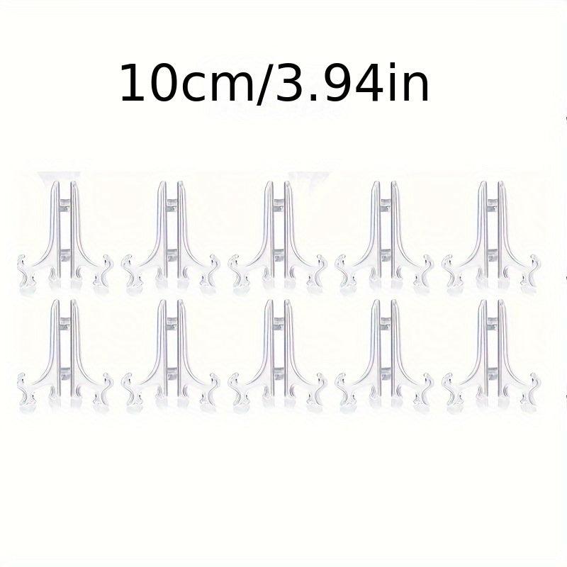 10pcs Mini Painting Stand Holder Plastic Plate Stand For Display