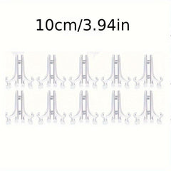 10pcs Mini Painting Stand Holder Plastic Plate Stand For Display