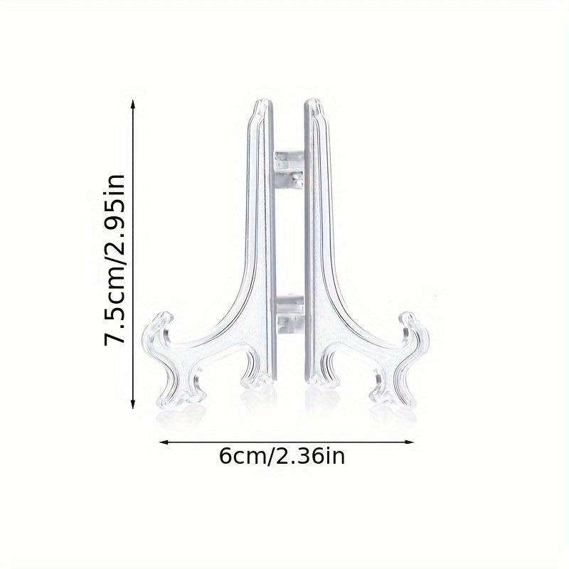 10pcs Mini Painting Stand Holder Plastic Plate Stand For Display
