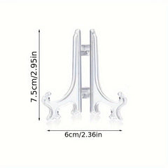10pcs Mini Painting Stand Holder Plastic Plate Stand For Display