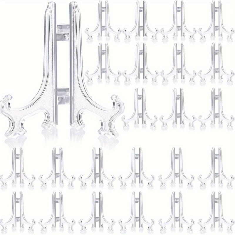 10pcs Mini Painting Stand Holder Plastic Plate Stand For Display