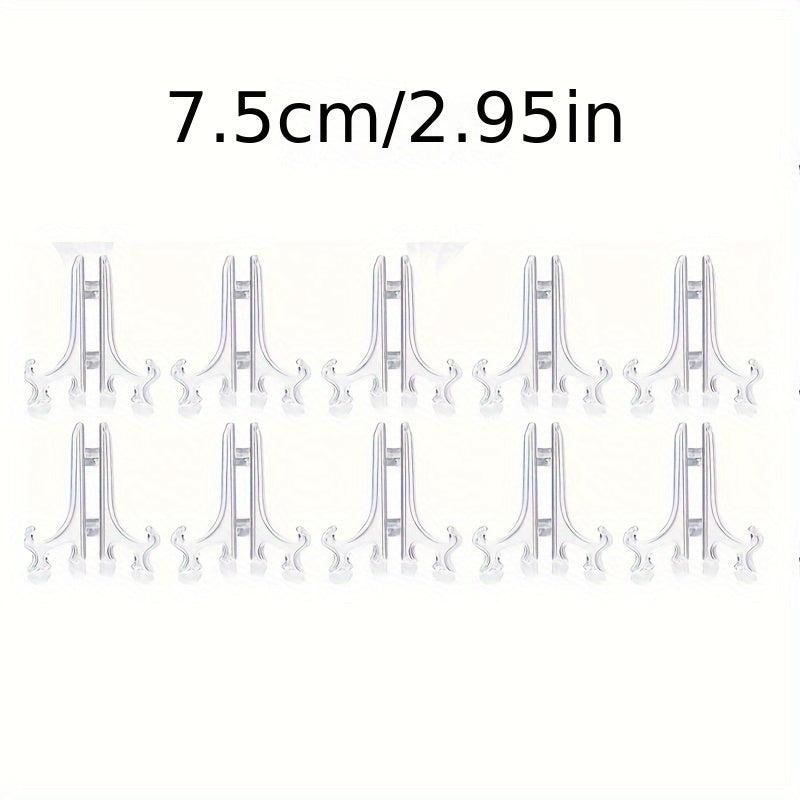 10pcs Mini Painting Stand Holder Plastic Plate Stand For Display