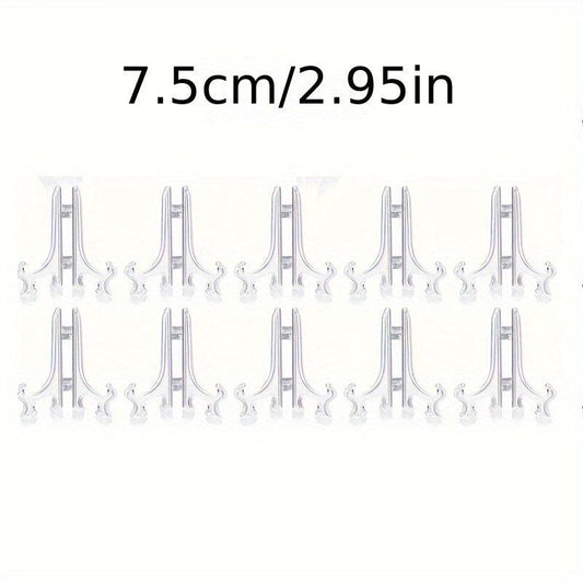 10pcs Mini Painting Stand Holder Plastic Plate Stand For Display