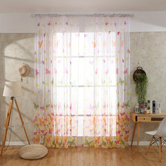 Colorful Butterfly Mesh Curtain Party Background Decoration