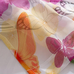 Colorful Butterfly Mesh Curtain Party Background Decoration