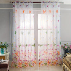Colorful Butterfly Mesh Curtain Party Background Decoration